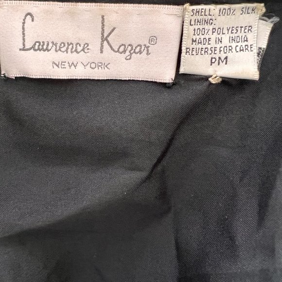 80's Silk Beaded Evening Jacket - Lawrence Kazar - SIze Petite Medium - Picture 11 of 11